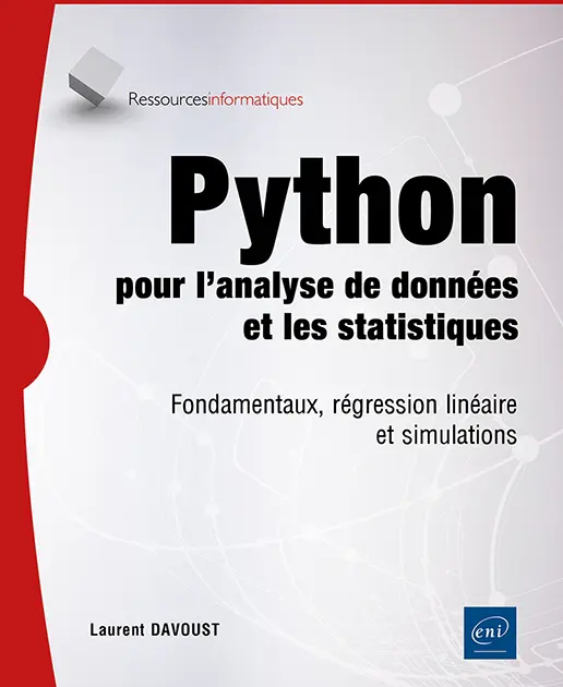 Couverture du livre Python pour l'analyse de données et les statistiques